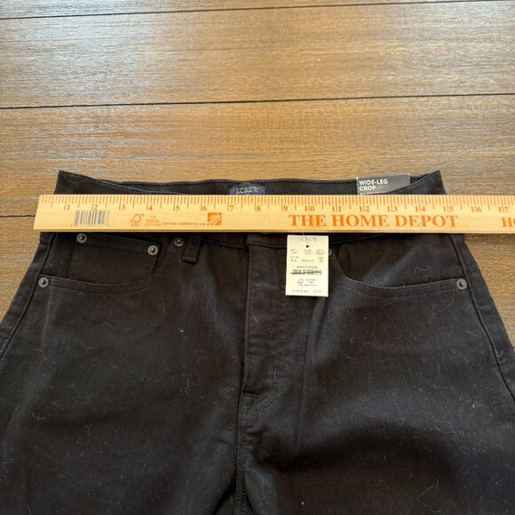 J. Crew Tall black wide-leg crop jean in all-day stretch Size 28 - Picture 7 of 12